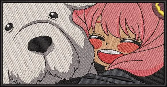 Alternative view of  Anya Forger Hugging Bond Forger Embroidery Patch 