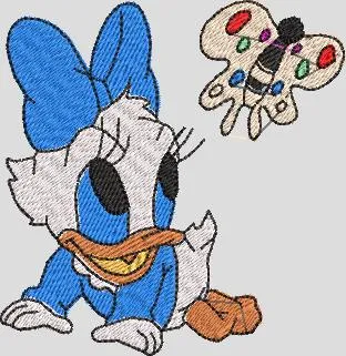 Alternative view of  Baby Daisy Duck with Colorful Butterfly 