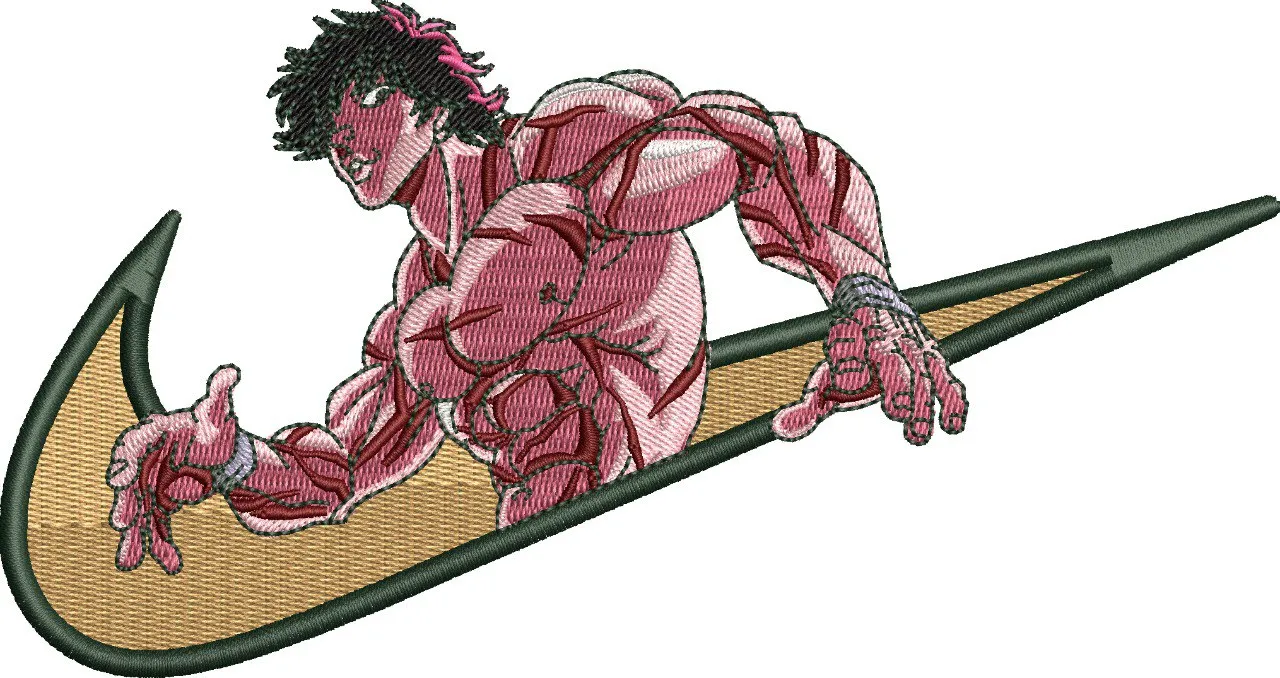 Alternative view of  Baki Hanma with Nike Swoosh Embroidery 