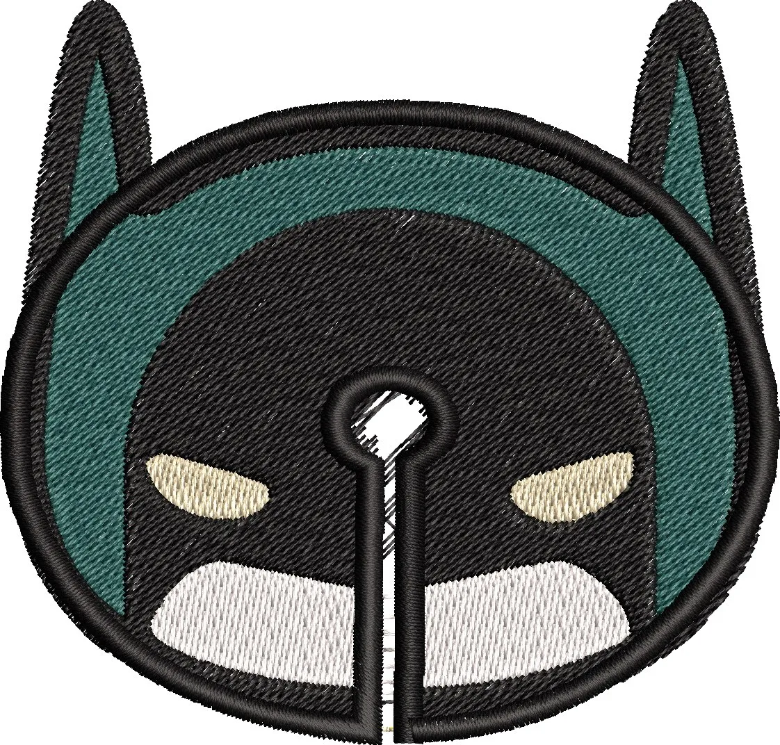 Alternative view of  Batman Face with Keyhole Embroidery Patch 