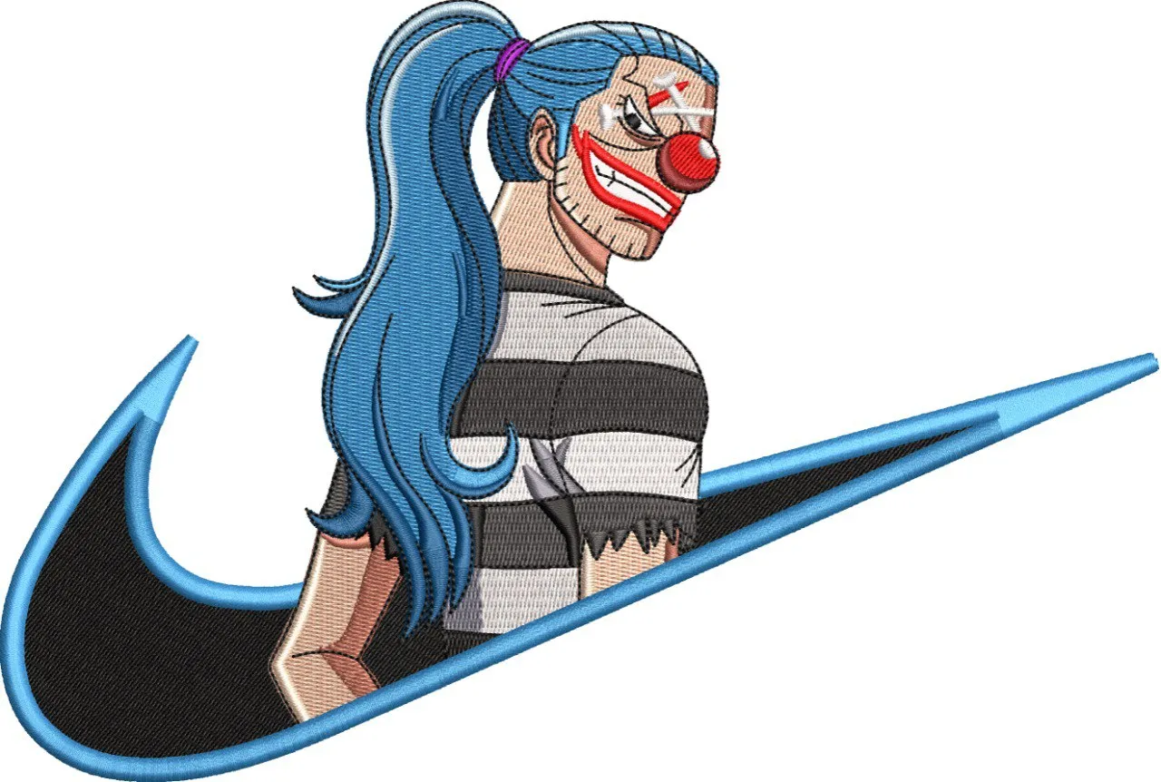 Alternative view of  Buggy the Clown in Nike Logo 