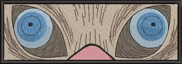 Alternative view of  Cartoon Cat Face Close Up Blue Eyes 