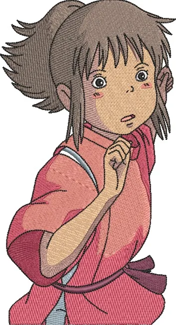 Alternative view of  Chihiro Ogino from Spirited Away Embroidery 