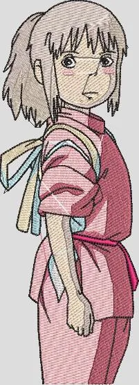 Alternative view of  Chihiro from Spirited Away Embroidery 