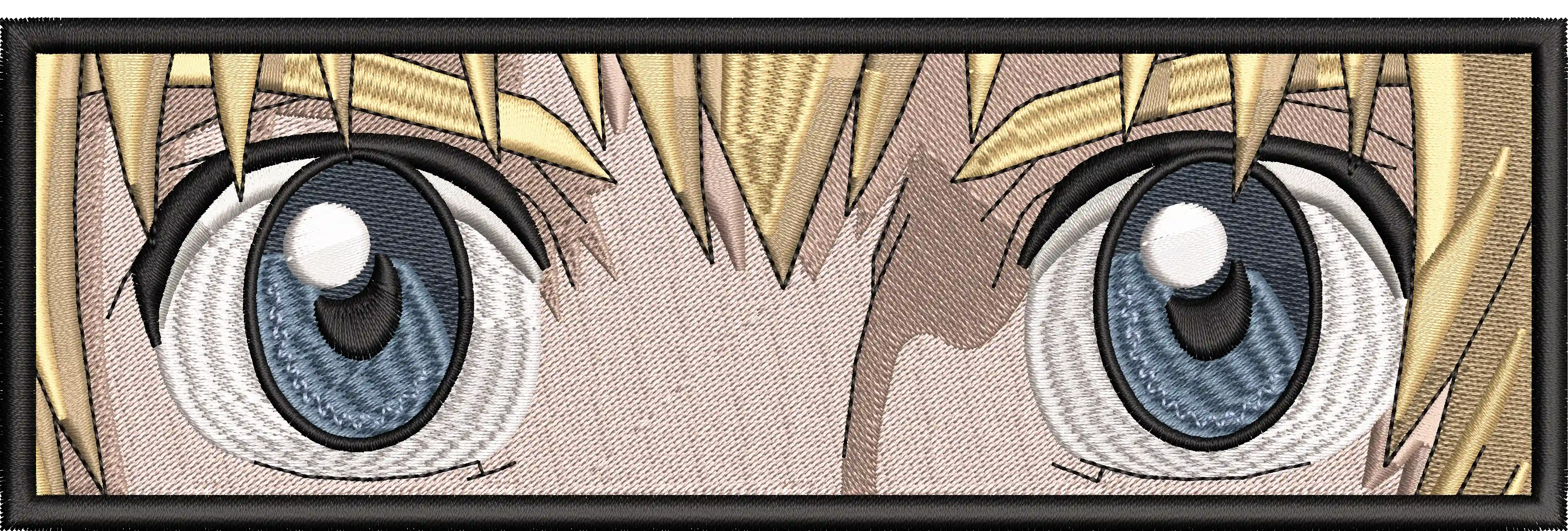 Alternative view of  Close Up Blue Eyes Embroidered Patch 