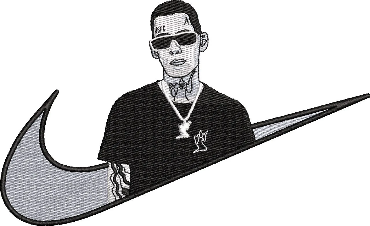 Alternative view of  Cool Guy Inside Nike Swoosh 