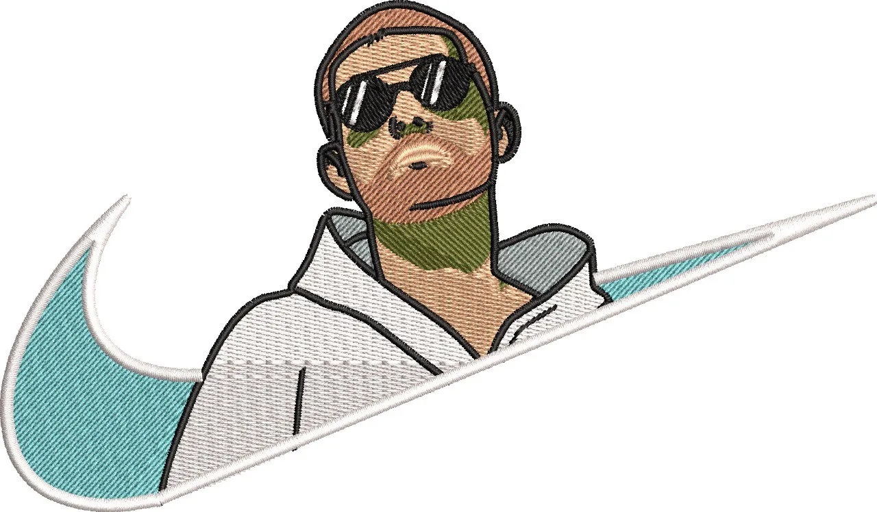 Alternative view of  Cool Guy in Nike Swoosh 