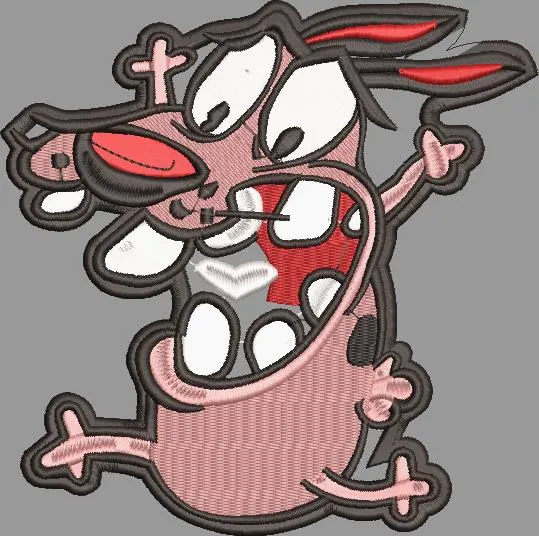 Alternative view of  Courage the Cowardly Dog Embroidered Patch 