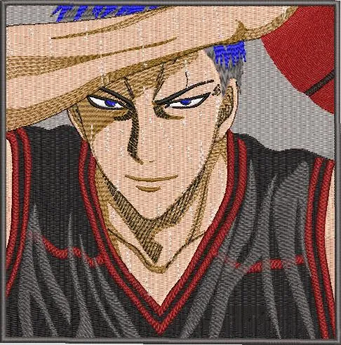 Alternative view of  Daiki Aomine Embroidered Basketball Portrait 