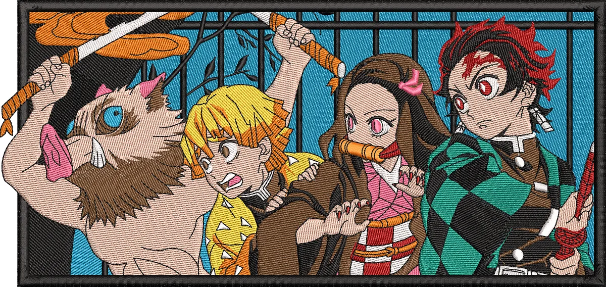 Alternative view of  Demon Slayer Main Cast Group Scene 