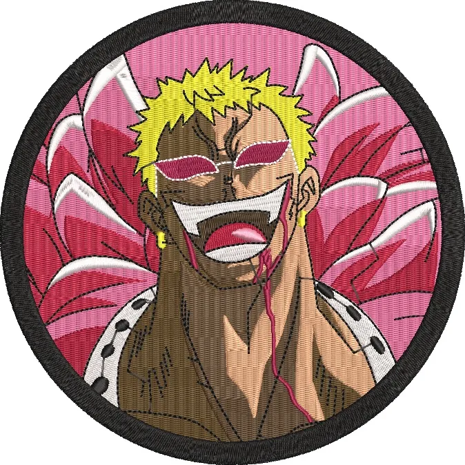 Alternative view of  Donquixote Doflamingo Pink Feather Coat Patch 