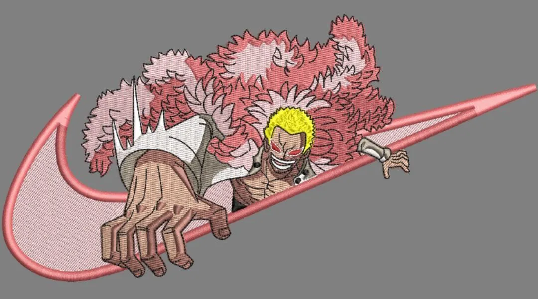 Alternative view of  Donquixote Doflamingo with Pink Nike Swoosh 