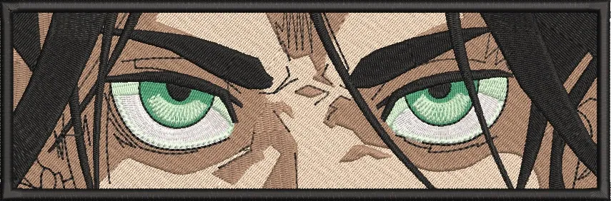 Alternative view of  Eren Yeager Intense Eyes Closeup Panel 