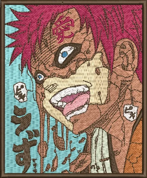 Alternative view of  Gaara Intense Close Up with Sand Transformation 