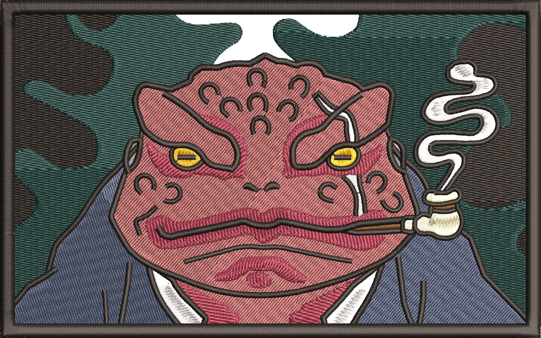 Alternative view of  Gamabunta from Naruto Smoking Pipe Embroidery Patch 