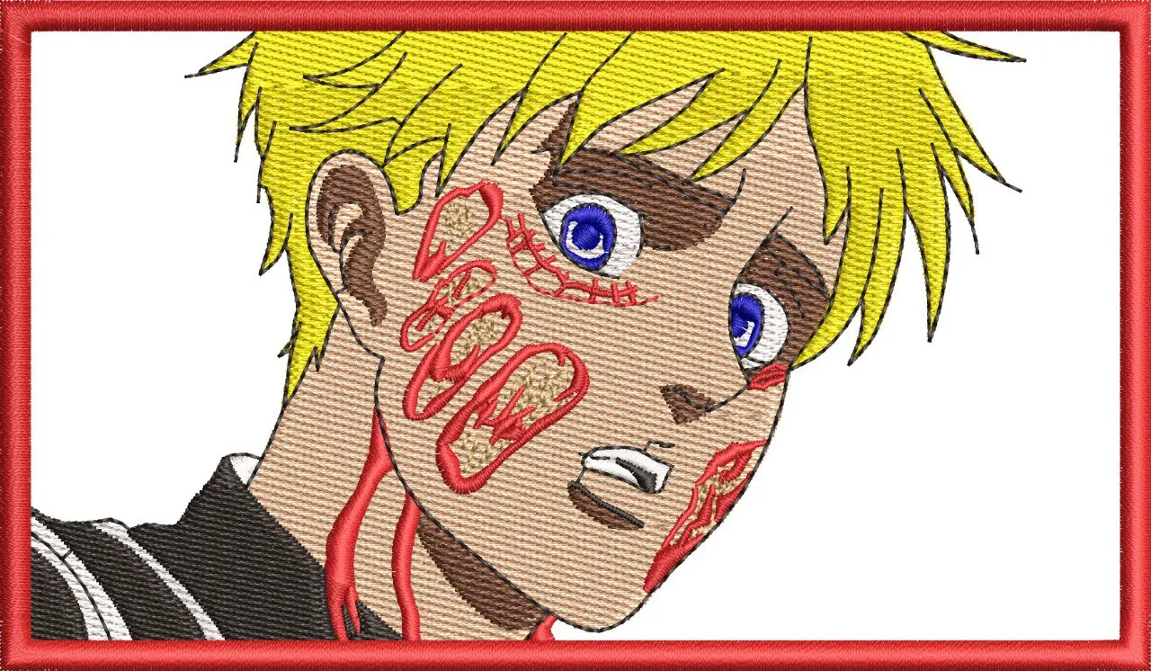 Alternative view of  Gen Asagiri Shocked Expression Embroidered Patch Style 