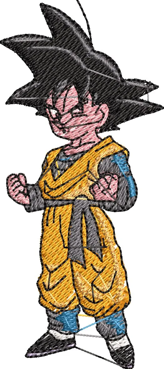 Alternative view of  Goku Embroidery Standing Pose 