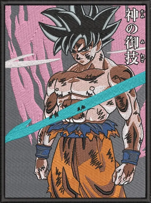 Alternative view of  Goku Ultra Instinct Embroidered Style 