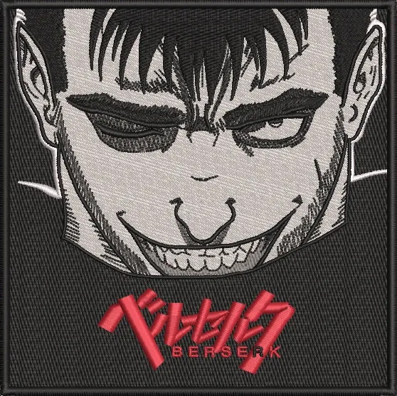 Alternative view of  Guts Smirking Berserk Patch 