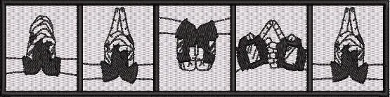 Alternative view of  Hands Spell Out Love in Sign Language 