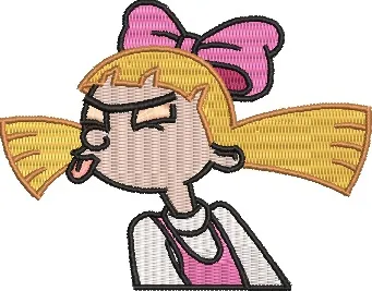 Alternative view of  Helga Pataki Sticking Out Tongue Embroidery 