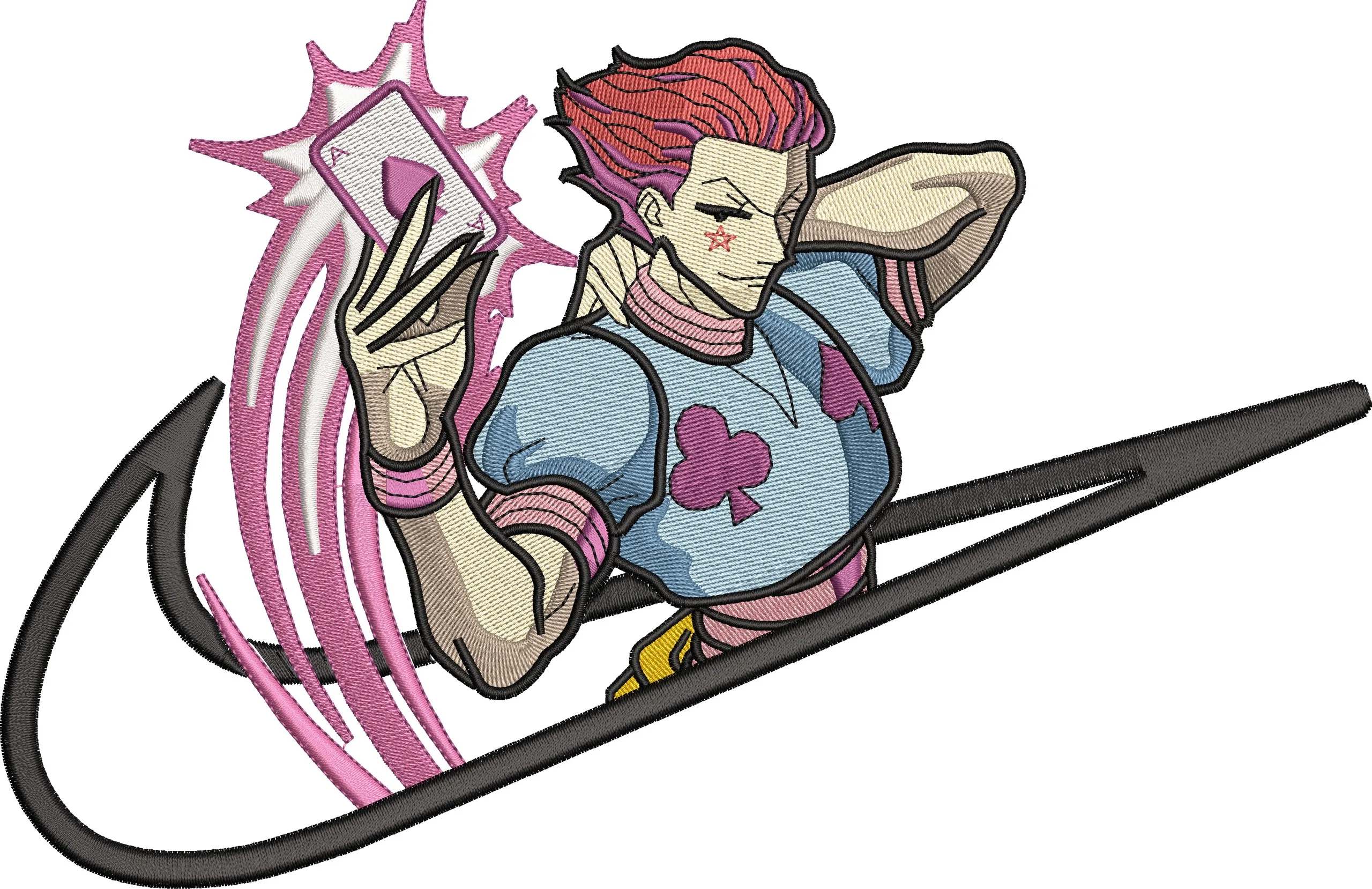 Alternative view of  Hisoka Throwing Card with Fish Hook 
