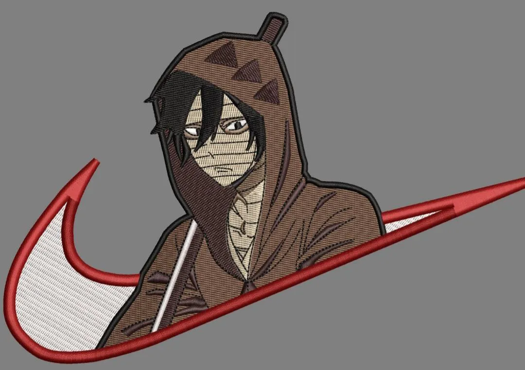 Alternative view of  Hooded Anime Character in Nike Swoosh 
