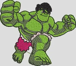 Alternative view of  Hulk Action Pose Embroidery 