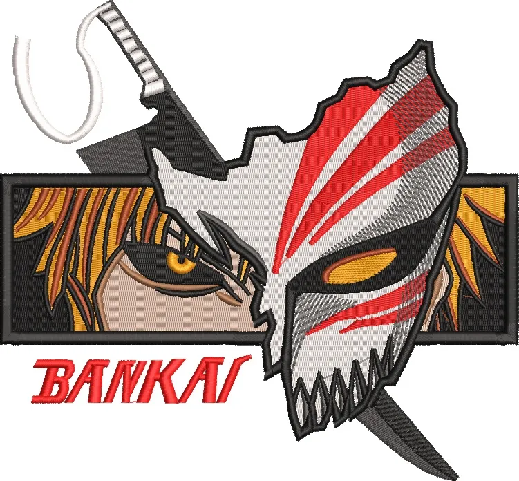 Alternative view of  Ichigo Bankai Hollow Mask Patch 
