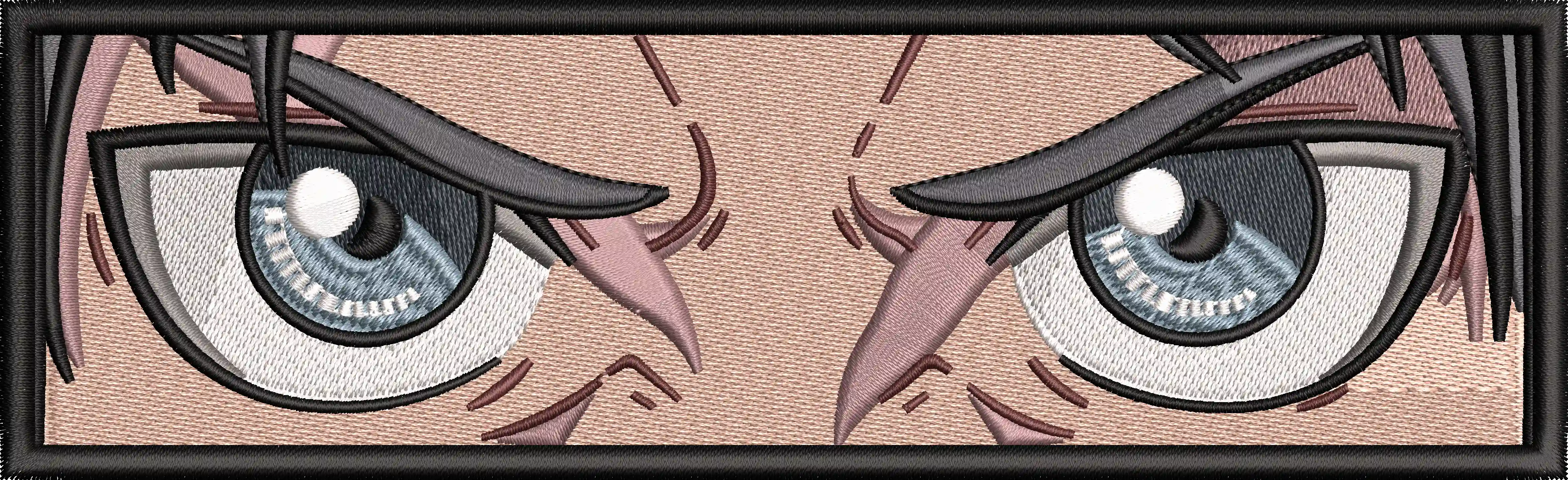 Alternative view of  Intense Anime Eyes Close Up Rectangular Patch 