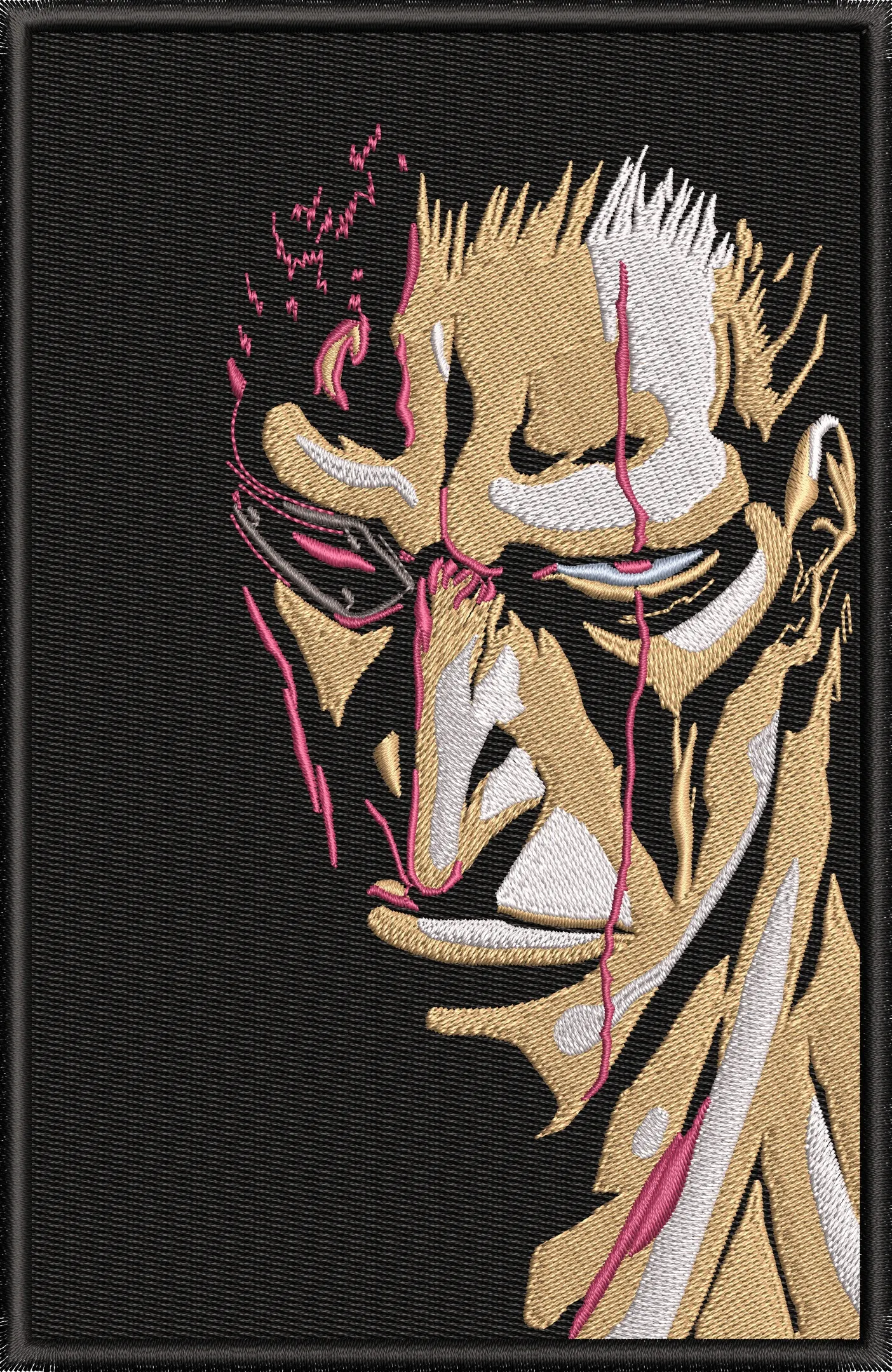 Alternative view of  Intense Manga Style Male Face with Scars 