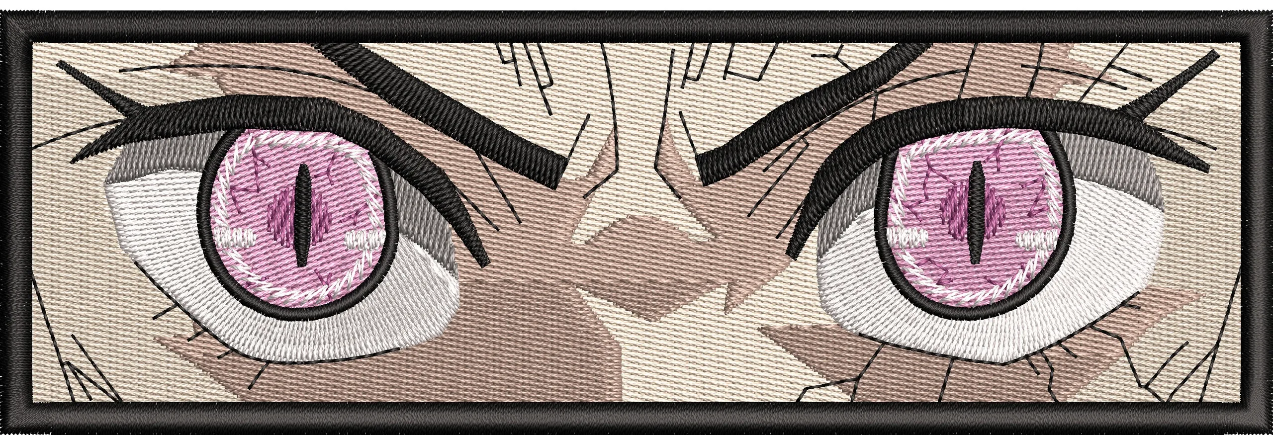 Alternative view of  Intense Pink Cat Eyes Close Up 