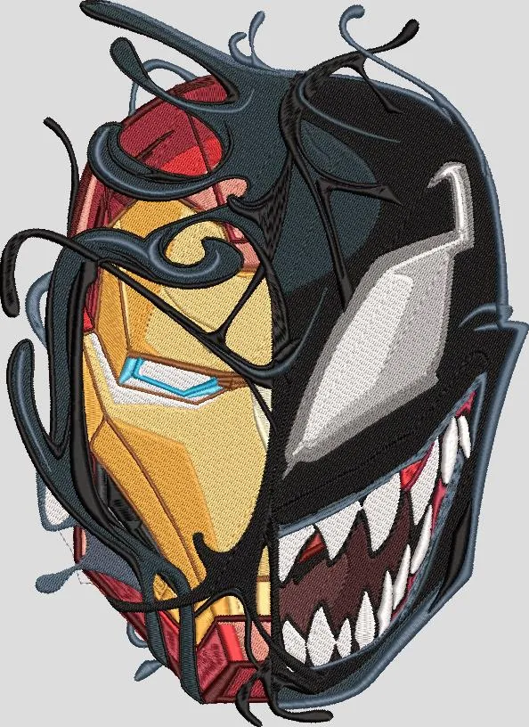 Alternative view of  Iron Man and Venom Symbiote Fusion 