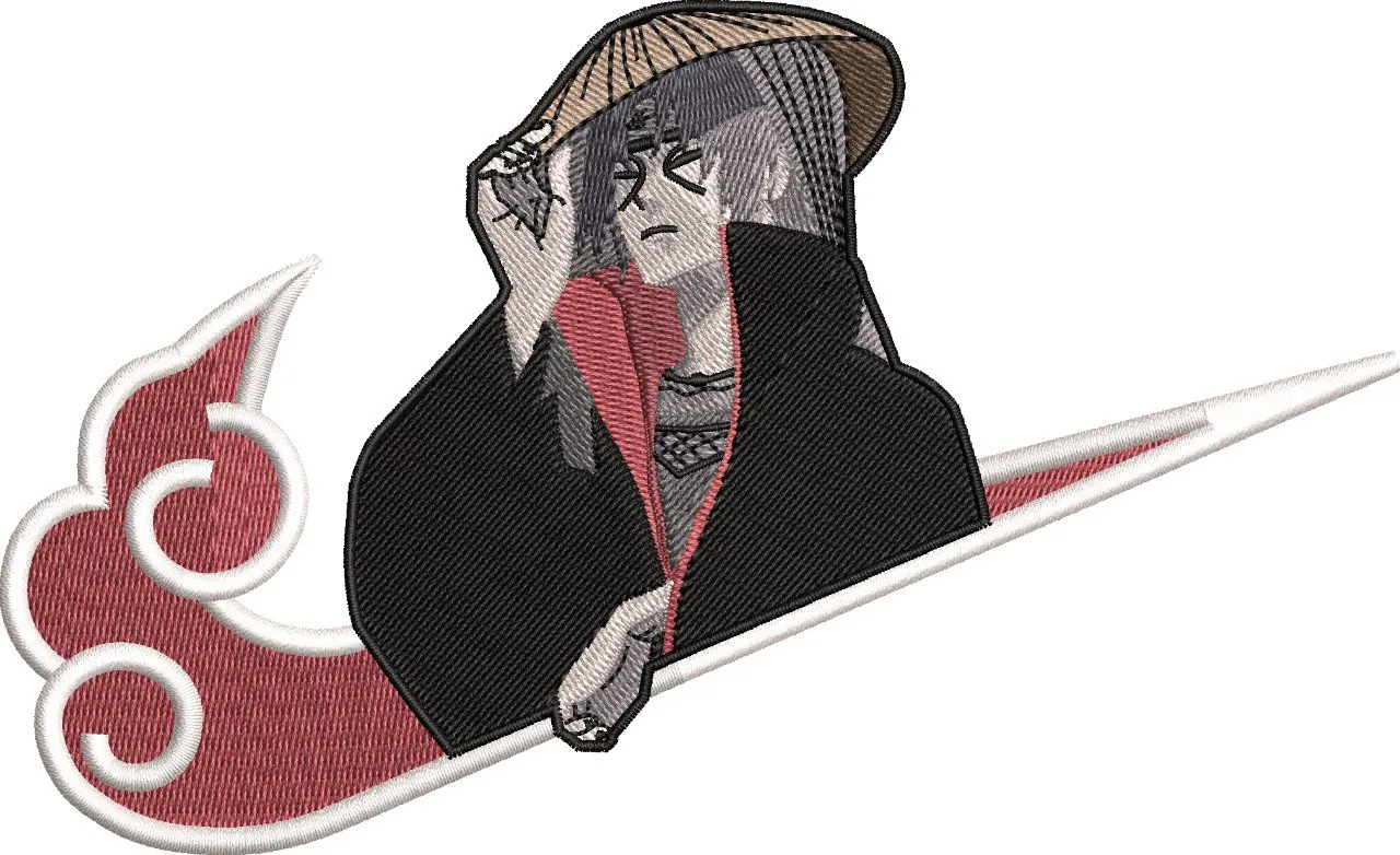 Alternative view of  Itachi Uchiha with Akatsuki Cloud Embroidery 