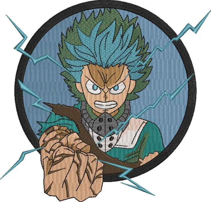 Alternative view of  Izuku Midoriya with Electric Powers Punch 