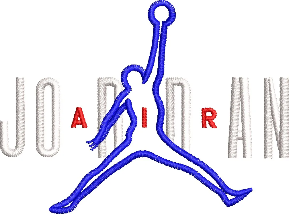Alternative view of  Jumpman Jordan Embroidery Design 