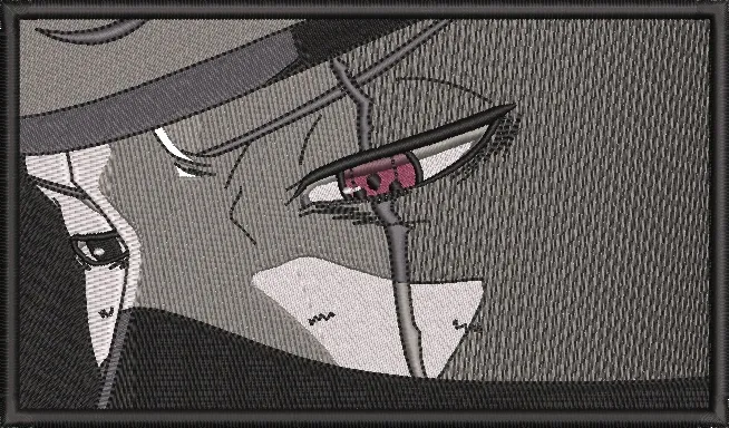 Alternative view of  Kakashi Close Up Sharingan Eye Embroidery Patch 