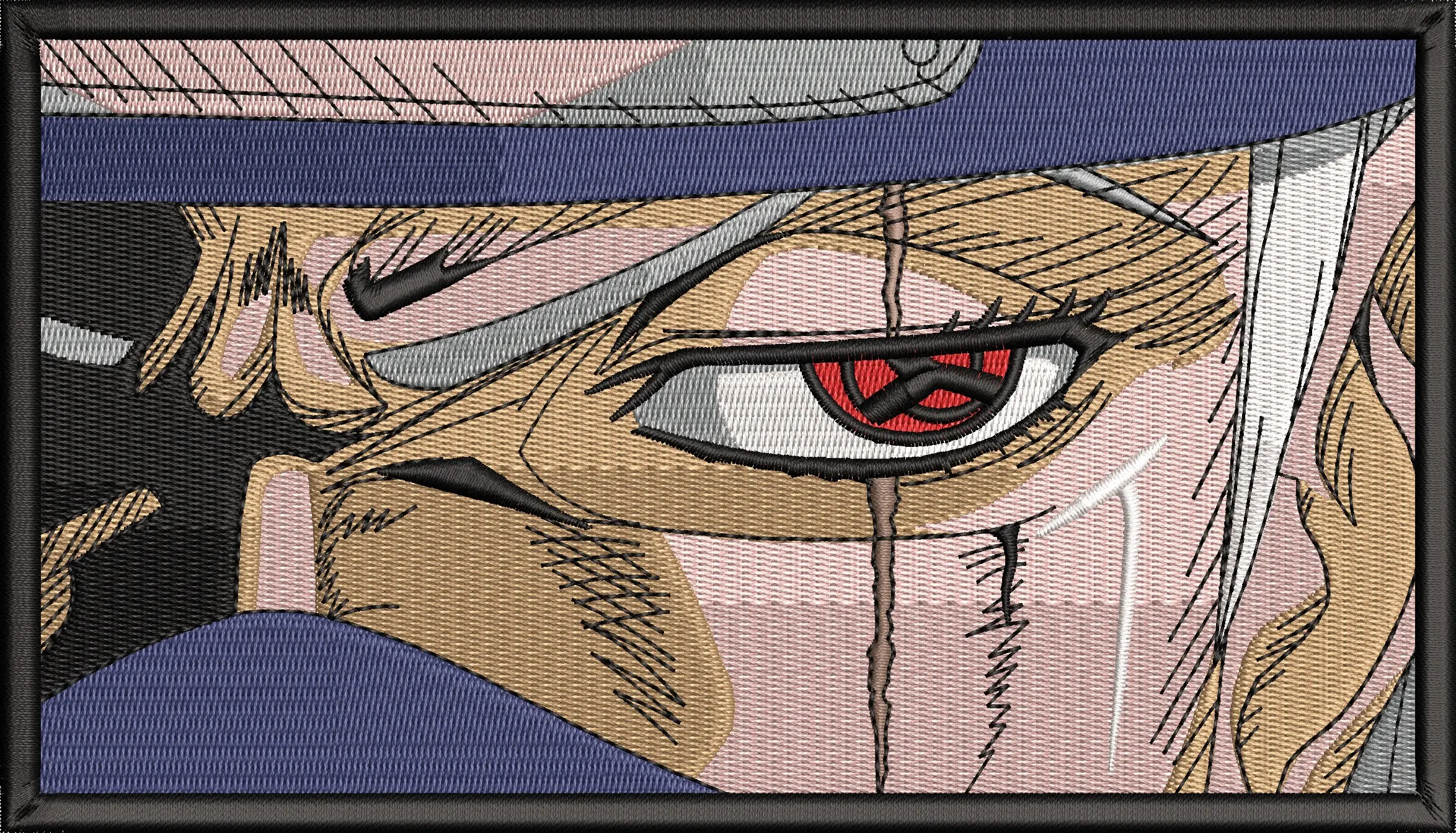 Alternative view of  Kakashi Hatake Close Up Eye Embroidery 