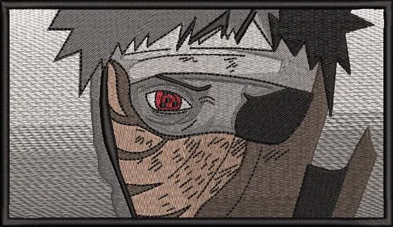 Alternative view of  Kakashi Hatake with Sharingan Embroidered Patch Style 
