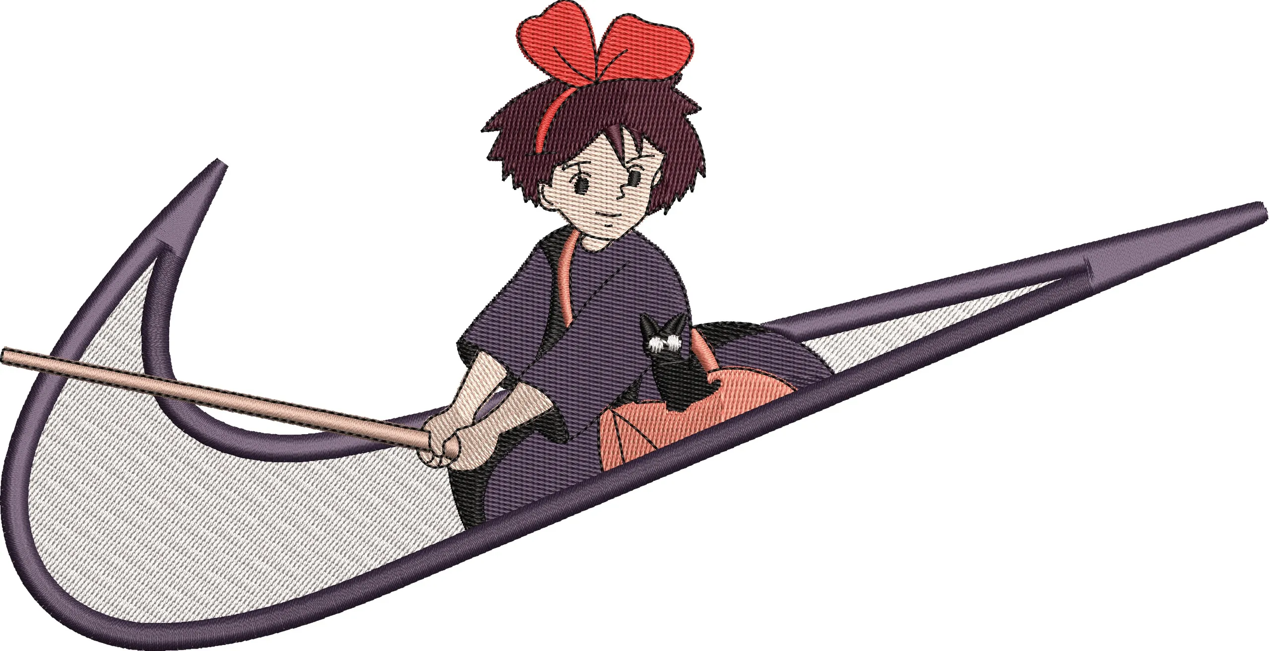 Alternative view of  Kiki and Jiji on Nike Swoosh 