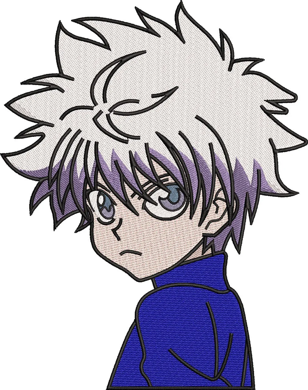 Alternative view of  Killua Zoldyck Embroidery Style Portrait 