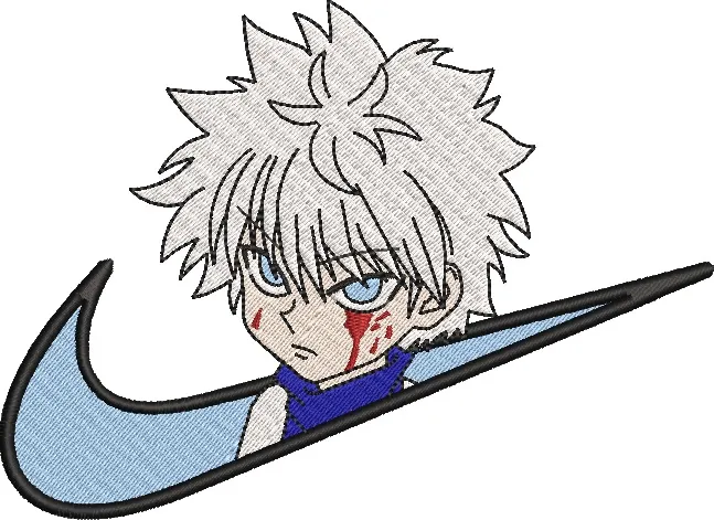 Alternative view of  Killua Zoldyck in Nike Swoosh 