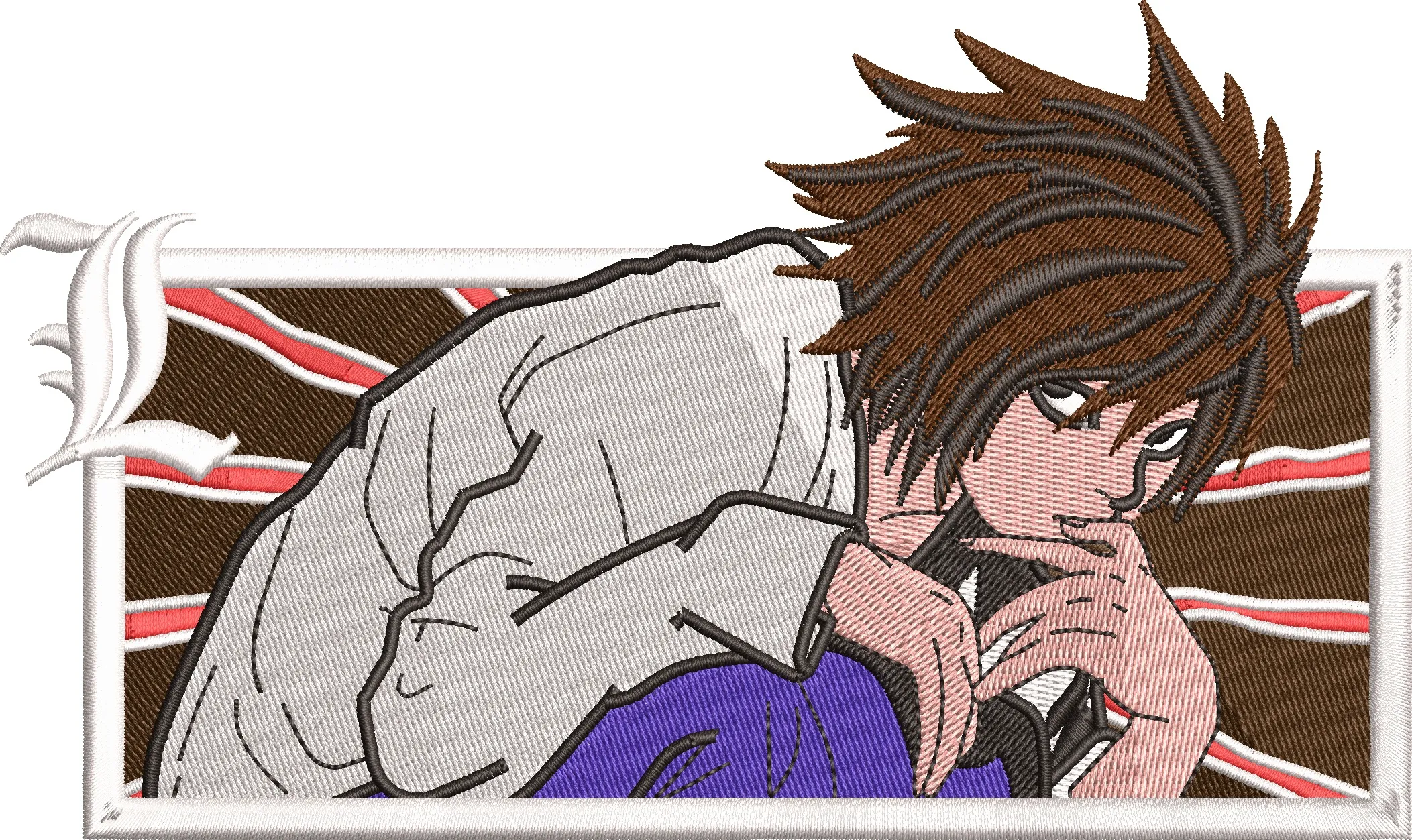 Alternative view of  L from Death Note in Rectangular Patch 