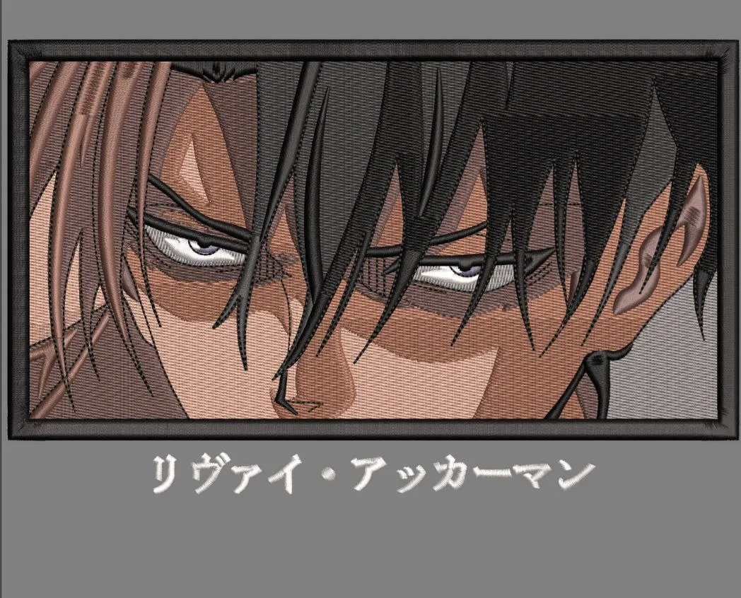 Alternative view of  Levi Ackerman Intense Gaze Closeup 