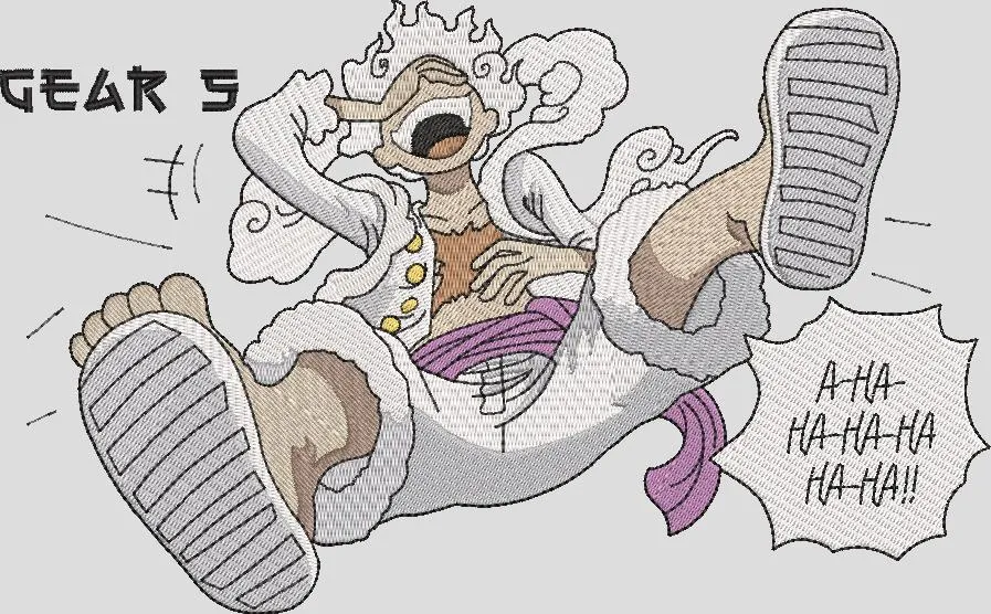 Alternative view of  Luffy Gear 5 Laughing Embroidery Style 