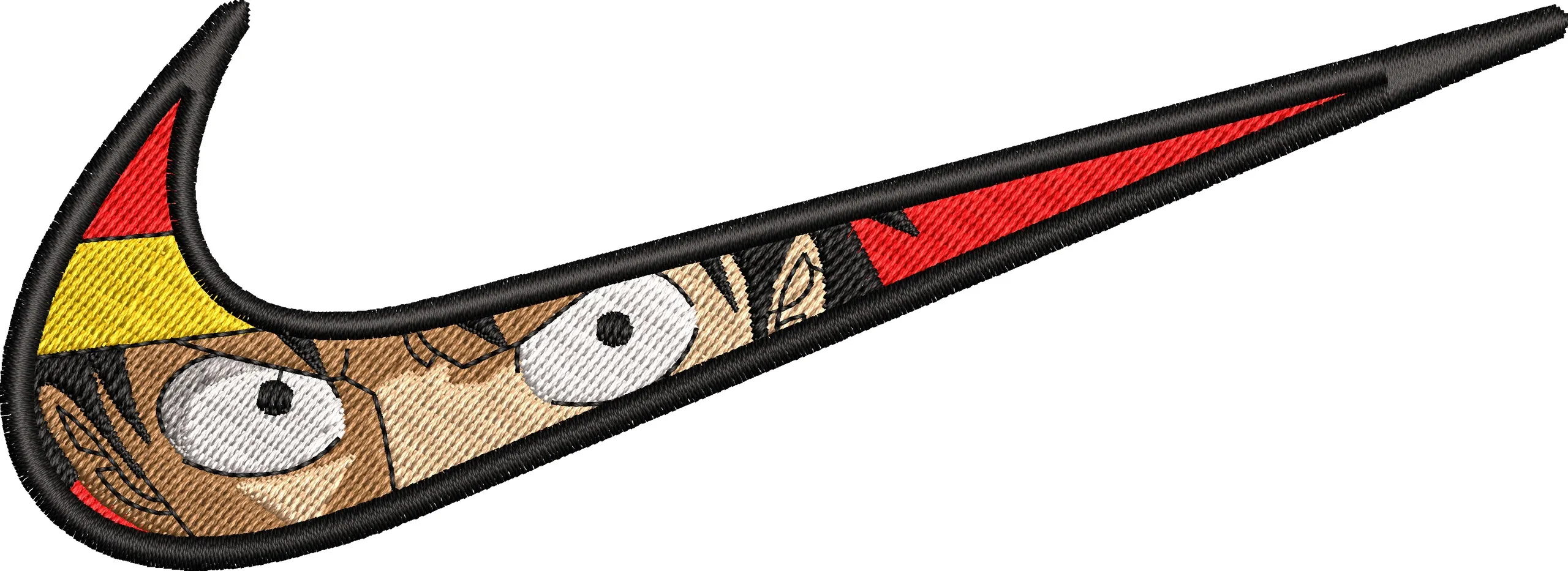 Alternative view of  Luffy Inside Nike Swoosh Logo 