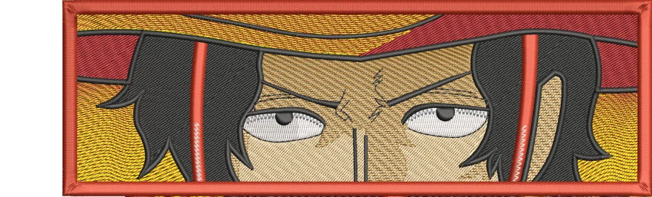 Alternative view of  Luffy Intense Gaze in Straw Hat 
