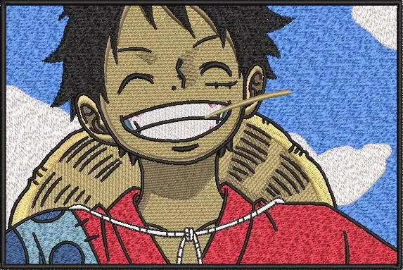 Alternative view of  Luffy Smiling with Straw Hat 