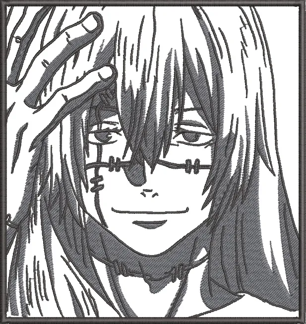 Alternative view of  Mahito Embroidered Outline Portrait 