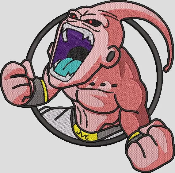 Alternative view of  Majin Buu Roaring Dragon Ball Z Patch 